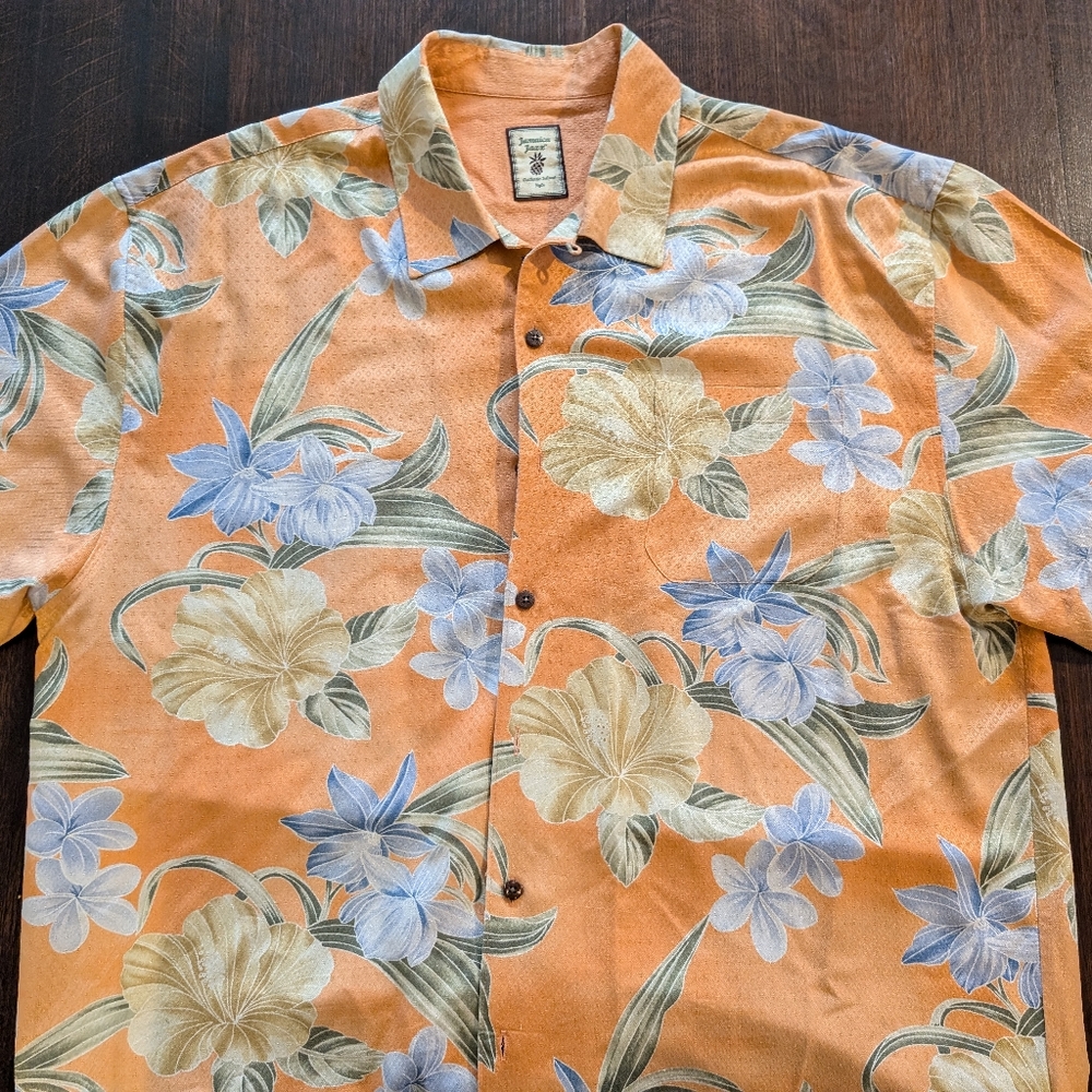 Jamaica Jaxx Silk Short Sleeve Camp Shirt